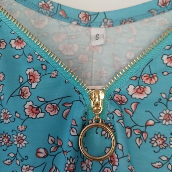 Etcyy Dress Summer Casual Swing Tank Beach Cover Up Blue Paisley - Picture 6 of 16